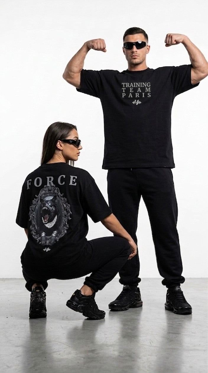 The Heavyweight Boxy Tee | Wolfpack — Black