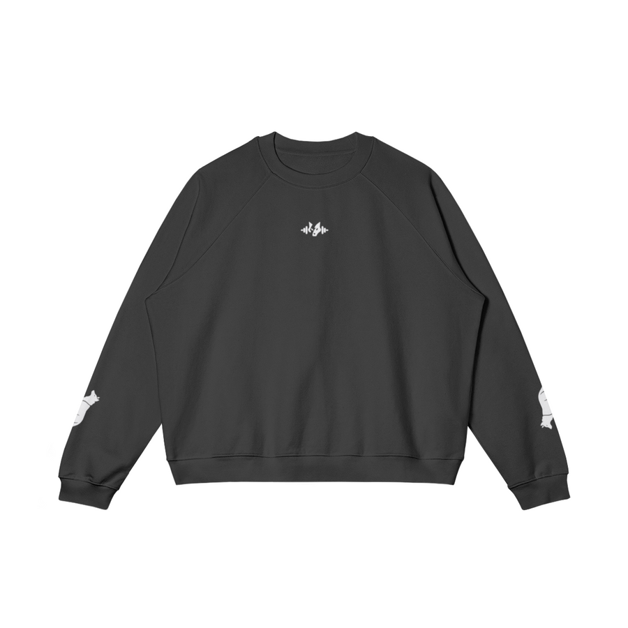 The Heavyweight Crewneck | Wolfpack — Black