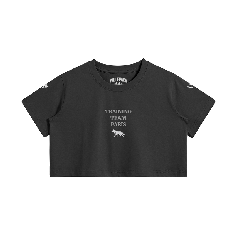 The Crop Top | Wolfpack — Black
